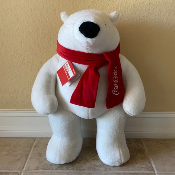 Coca-cola plush coke polar bear brand new w tags - Picture 1 of 3